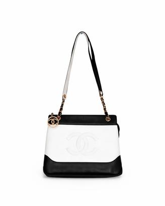 Borsa a spalla CHANEL Vintage Bicolor Lambskin