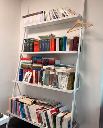 Libreria design metallo bianco