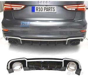 DIFFUSORE AUDI A3 SEDAN SLINE 17-20 LOOK RS3 + TER