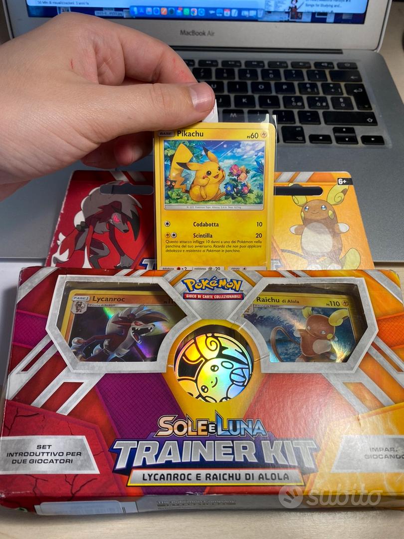 Trainer kit pokemon sole e luna raichu lycanroc Collezionismo In vendita a Lucca