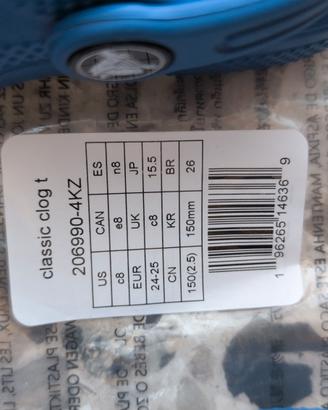 Scarpe Crocs numero 24-25 (c8)