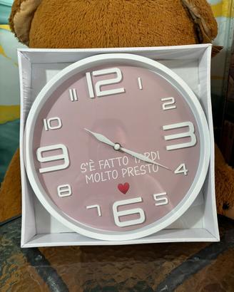Orologio medio 31cm vari modelli,anche con frase