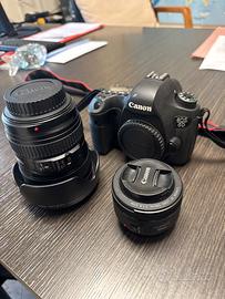 Fotocamera Canon EOS 6D + obiettivo EW-83H + 50mm