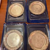 Sottobicchieri in argento silver plade vintage