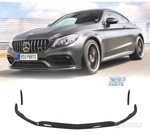 SPOILER LIP MERCEDES W205 C205 15-21 LOOK C63 NERO