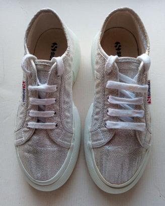 Scarpe Superga sneakers 2287 in lame' n35 