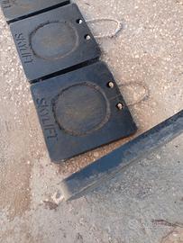 piastre in teflon per stabilizzatori gru