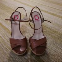 Sandalo Marra 39 zeppa e tacco legno