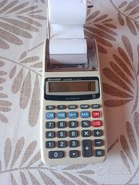 Calcolatrice Sharp El 1611 scrivente 