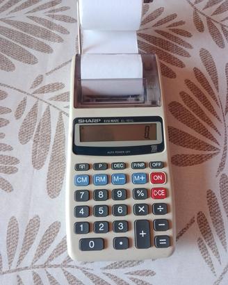 Calcolatrice Sharp El 1611 scrivente 