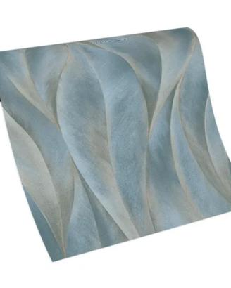 Carta da parati grigio blu floreale