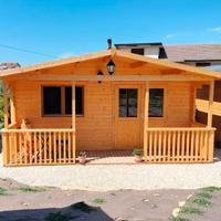 CASETTA DI LEGNO HEAVEN - 530x570x268h 2 LOCALI