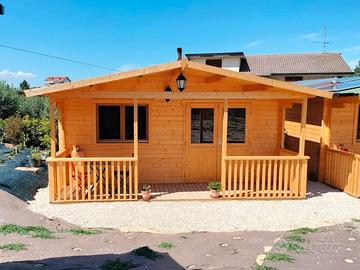 CASETTA DI LEGNO HEAVEN - 530x570x268h 2 LOCALI