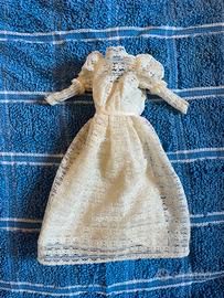 Barbie vestito sposa con velo anni 70