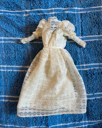 Barbie vestito sposa con velo anni 70