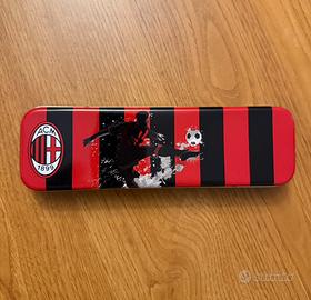 Portapenne in metallo AC Milan