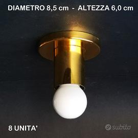 Lampada da soffitto in ottone lucido - otto unita'