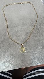 Collana con lupo ciondolo