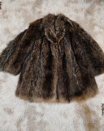 Pelliccia Marmotta artigianale anni ’90,taglia 42
