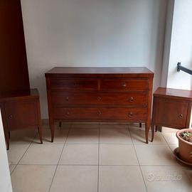 cassettone + 2 comodini in stile