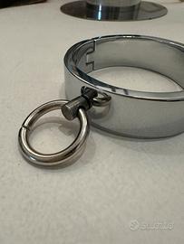 Bracciale acciaio inox con anello – design moderno