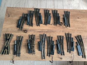 lotto scambi + incroci binari fleischmann scala H0