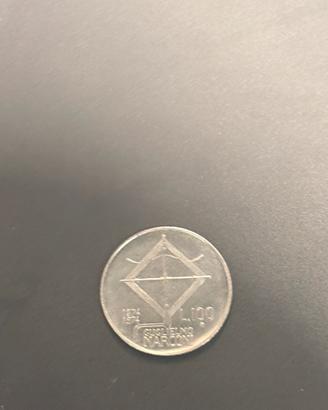 moneta 100 lire CENTENARIO Guglielmo Marconi