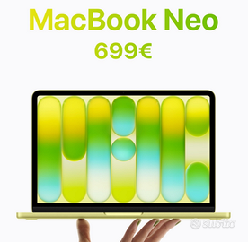 MacBook Neo 13" 8GB/512GB - NUOVO SIGILLATO