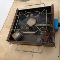 piastra bbq e fornello