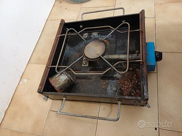 piastra bbq e fornello