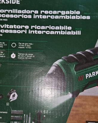 Avvitatore a batteria Parkside PasD7 ricaricabile