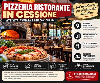 Ristorante pizzeria in gestione 