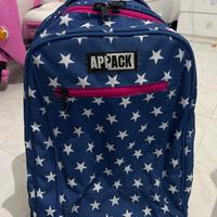Zaino scuola trolley marca Appak con 2 ruote