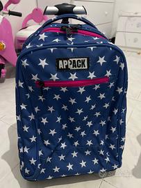 Zaino scuola trolley marca Appak con 2 ruote