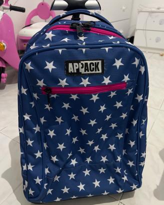 Zaino scuola trolley marca Appak con 2 ruote