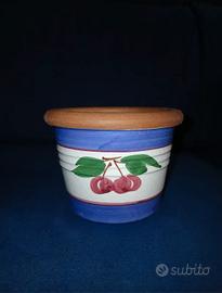 Vaso smaltato dipinto a mano – Artigianato Campano