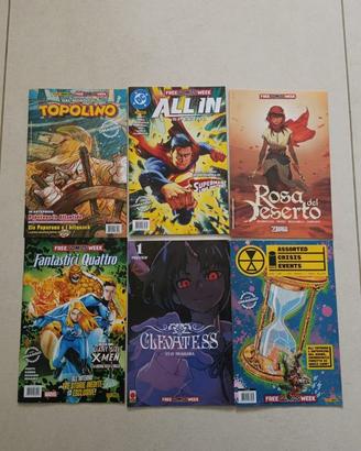 Lotto Stock 6 Fumetti Comics Superman Topolino Ros