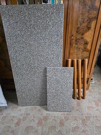 tavolo cucina effetto granito legno allungabile