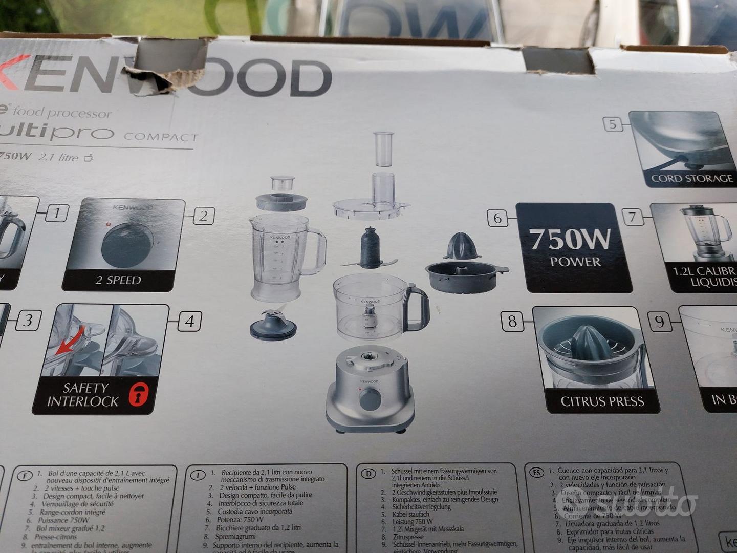 Robot da cucina Kenwood Multipro FPP235-come nuovo - Elettrodomestici In  vendita a Bergamo