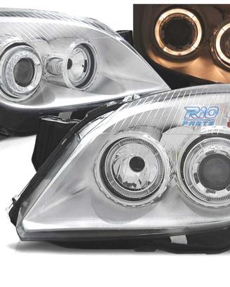FARI OPEL ASTRA H 04-09 ANGEL EYES FONDO CROMATO