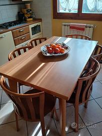 Tavolo com 6 sedie SCAVOLINI allungabile