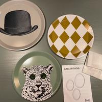 IKEA GALLERISKOG set 3 vassoi decorati