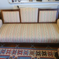 Divano divanoletto stile liberty inizi 900 legno