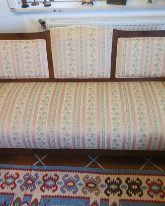 Divano divanoletto stile liberty inizi 900 legno