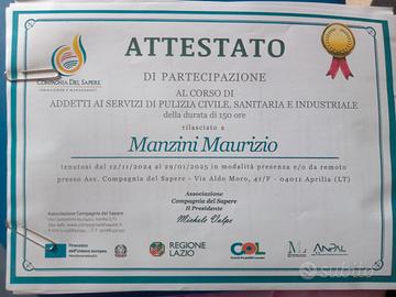 Legge 68/99 art1attestato pulizie sanitarie civili