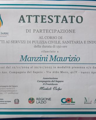 Legge 68/99 art1attestato pulizie sanitarie civili