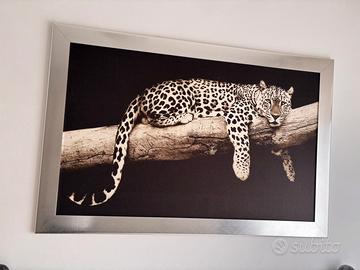 Quadro fotografia su tela leopardo