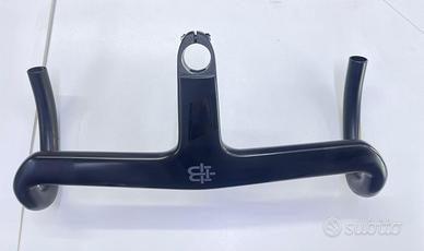 Manubrio integrato Factor Black Inc 110x400