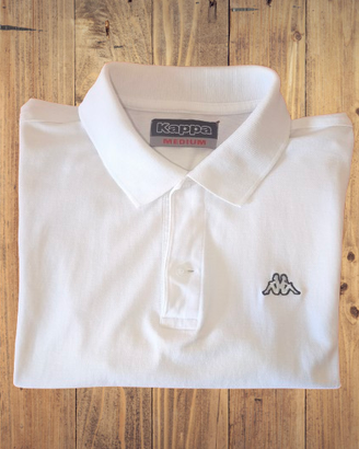 Polo Kappa Taglia M colore Bianco