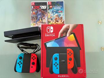 Nintendo Switch OLED + 2 giochi + scatola